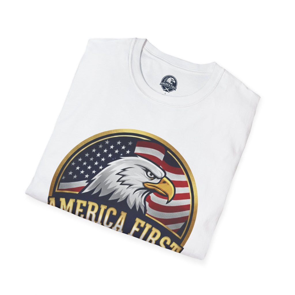 America First Eagle T-Shirt — Patriotic USA Flag Graphic Tee