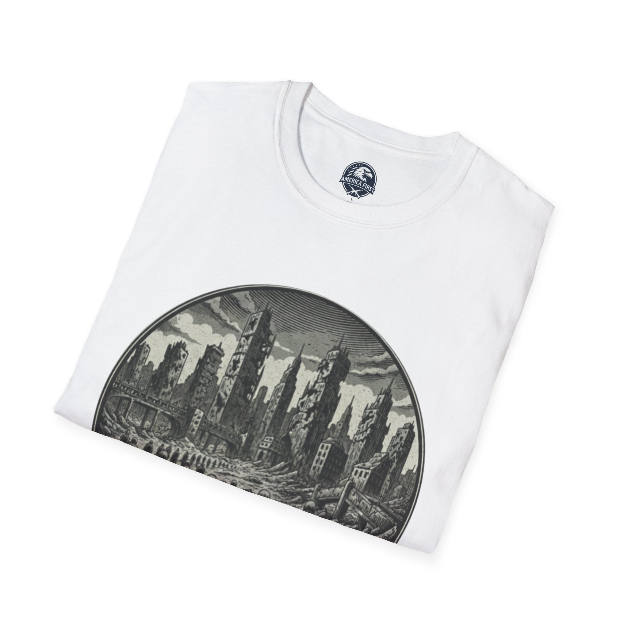 Chain Migration T-Shirt — Dystopian Urban Pilgrims Graphic Tee