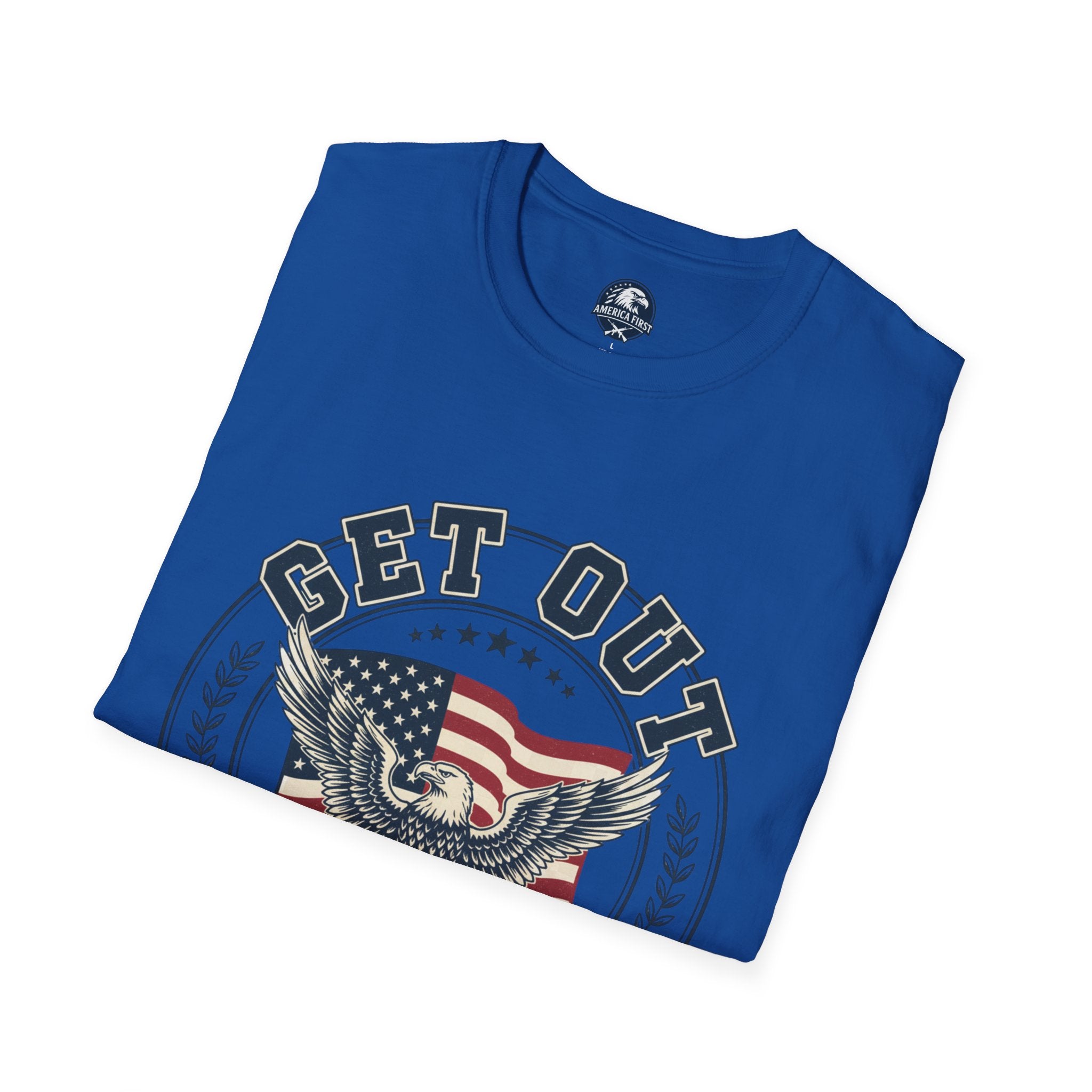 Get Out Eagle T-Shirt — Vote & Protect Our Future Patriotic Tee