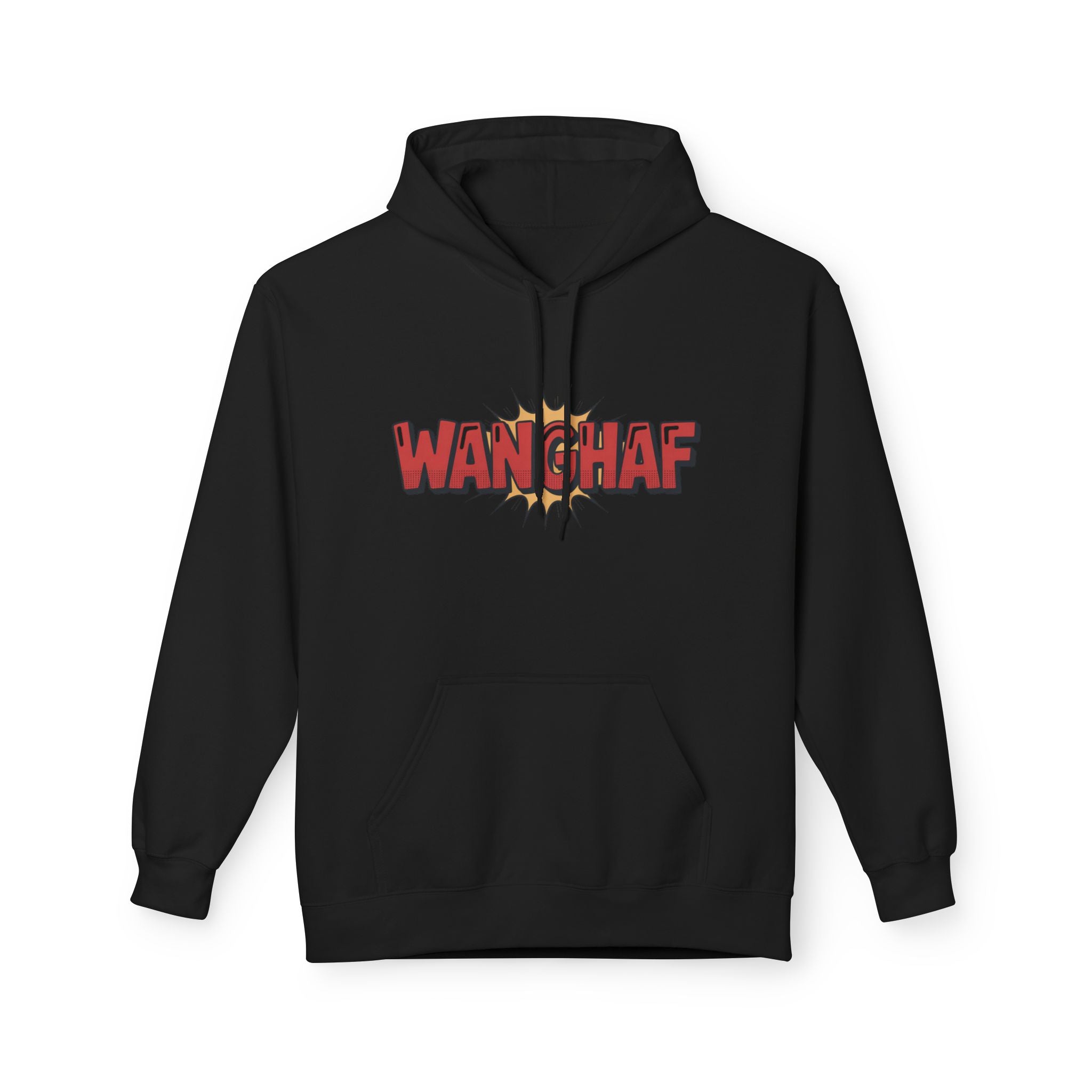 WANGHAF Graphic Hoodie – Bold Retro Comic Text Design