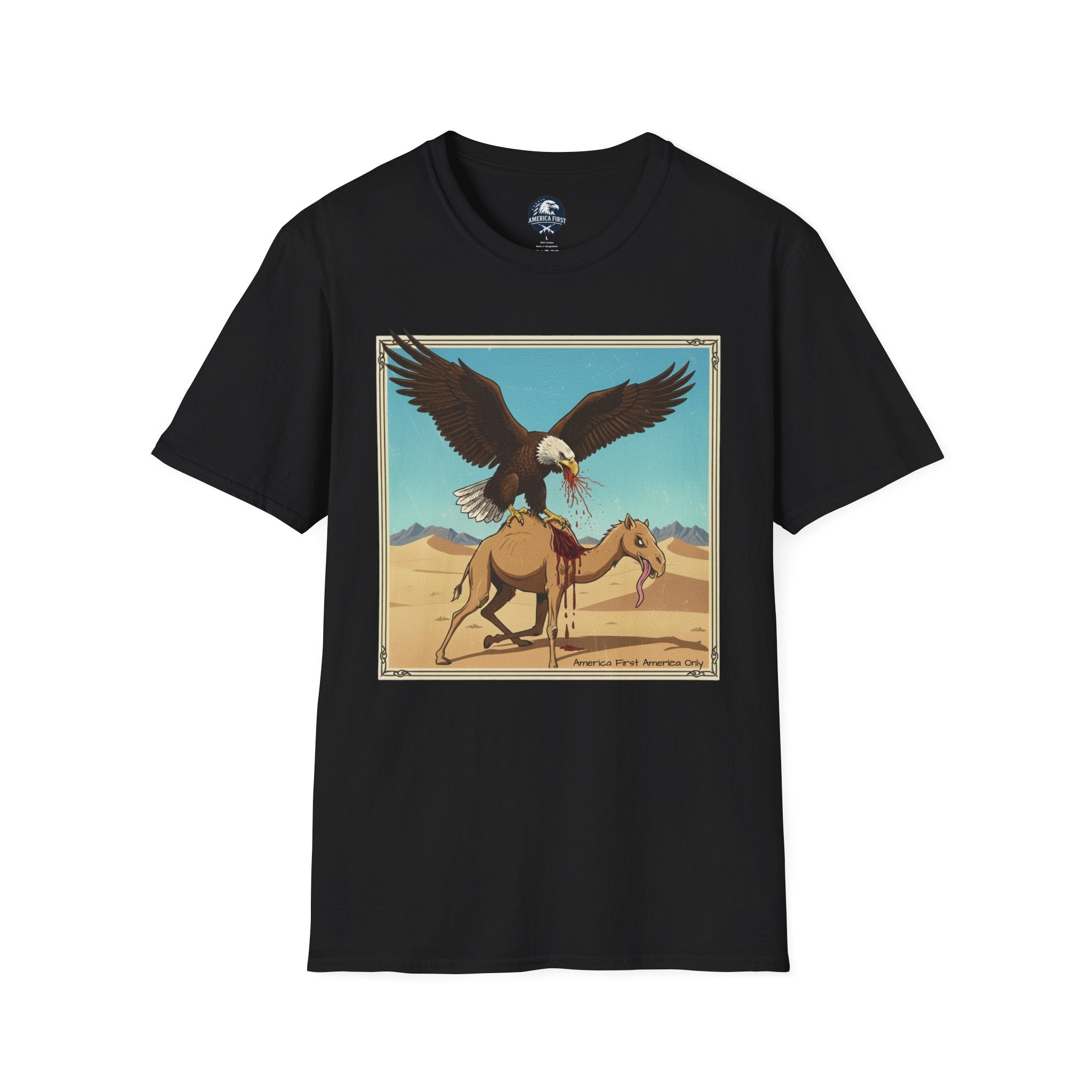America First T-Shirt — Vintage Southwestern Wildlife Tee