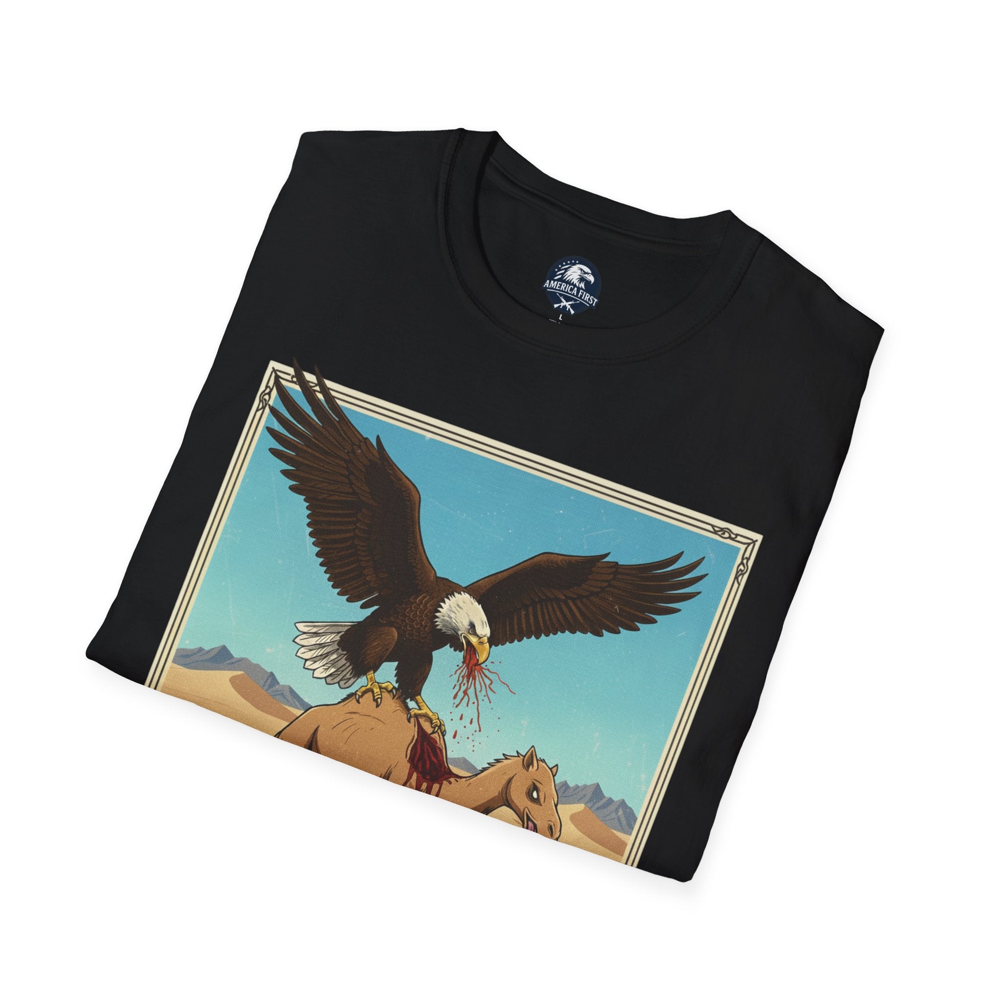 America First T-Shirt — Vintage Southwestern Wildlife Tee
