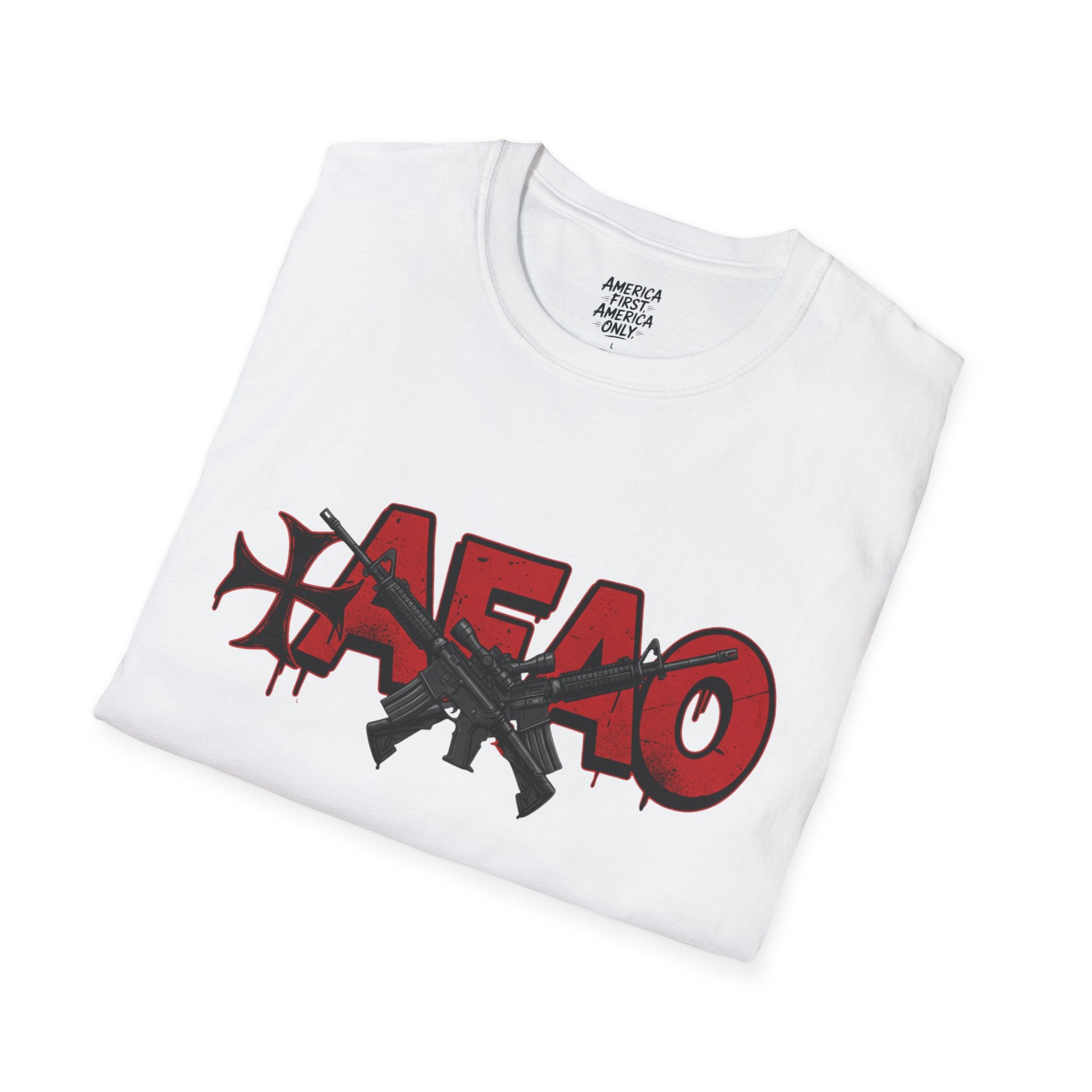 T-Shirt — AFAO Red Graffiti Logo Tee