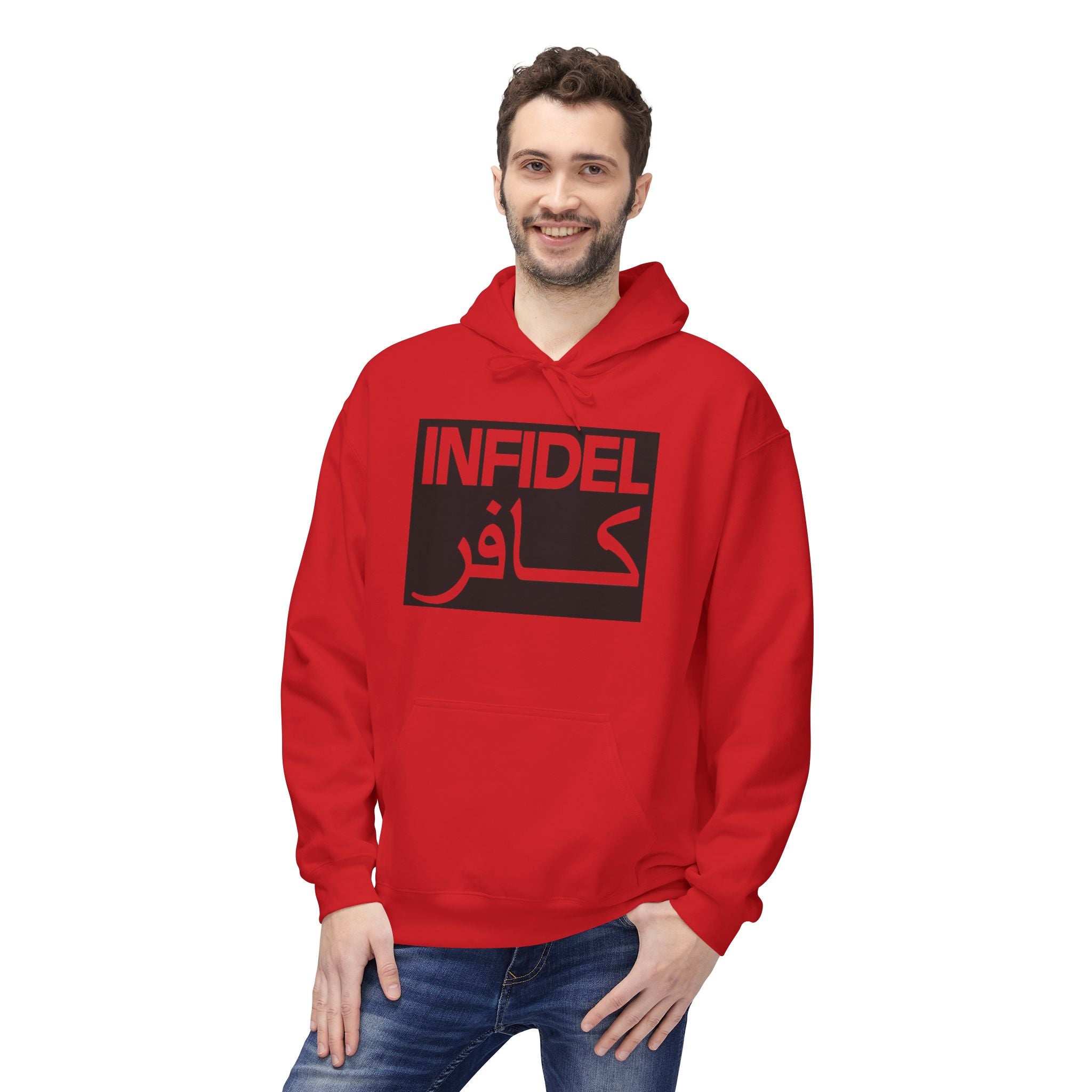 Infidel Arabic Logo Hoodie – Bold Statement Pullover