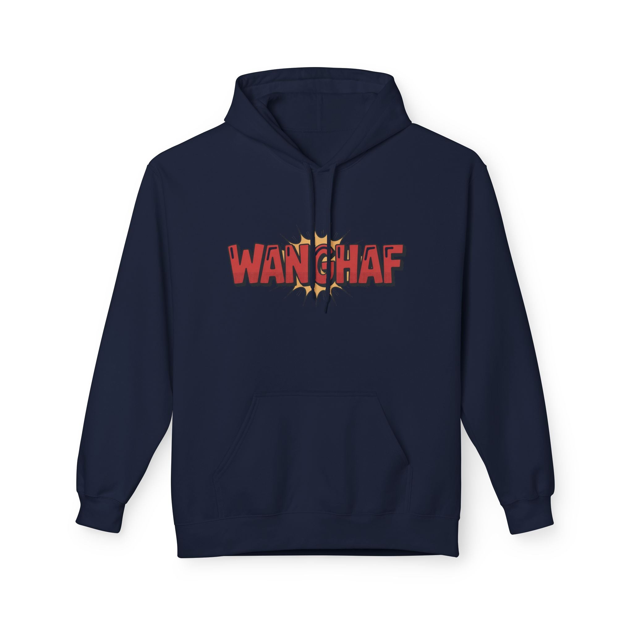 WANGHAF Graphic Hoodie – Bold Retro Comic Text Design