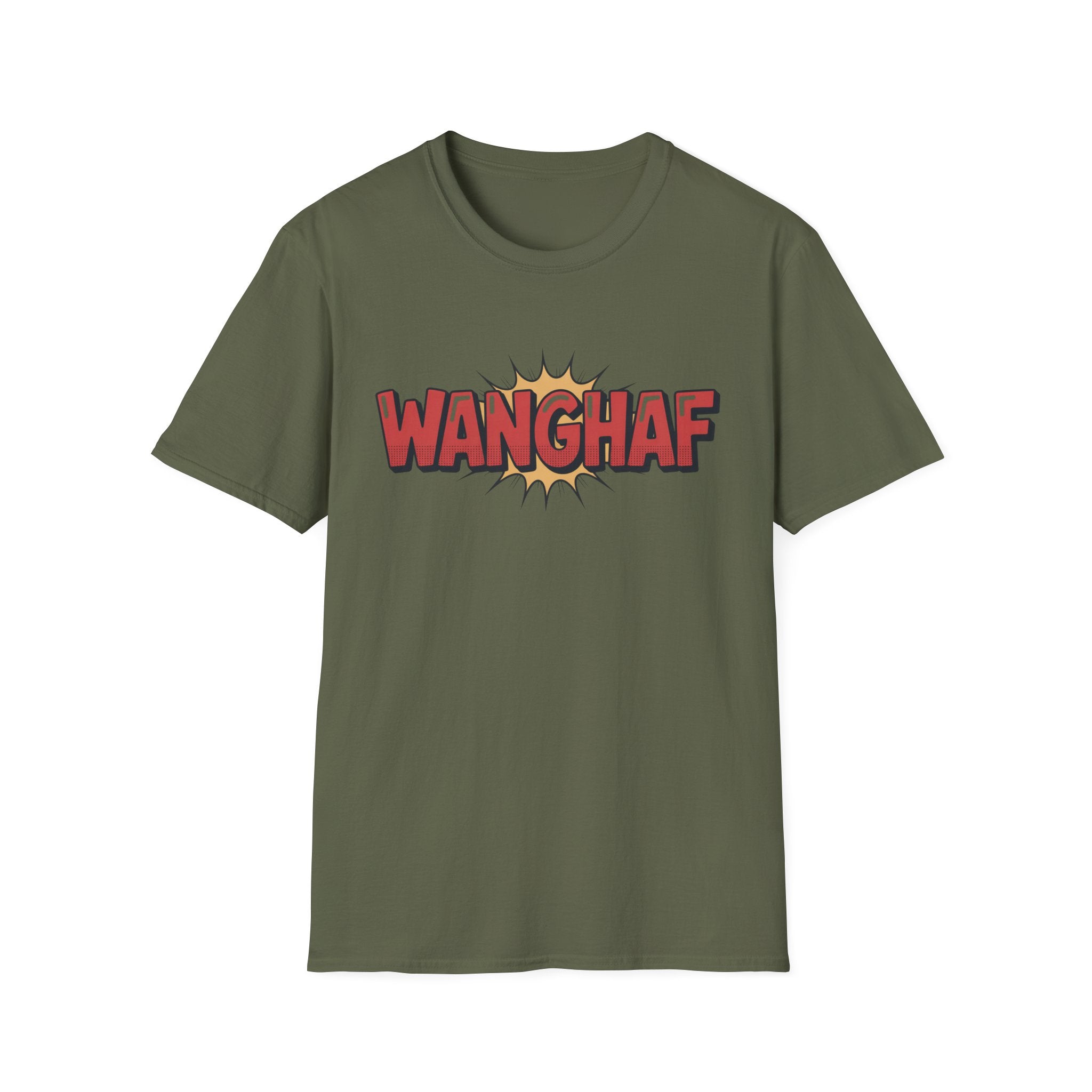 WANGHAF Comic-Style Graphic T-Shirt
