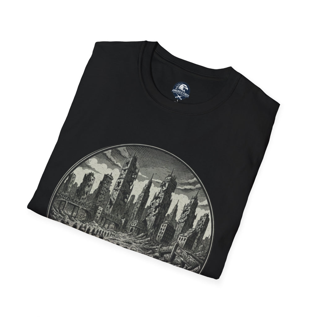Chain Migration T-Shirt — Dystopian Urban Pilgrims Graphic Tee