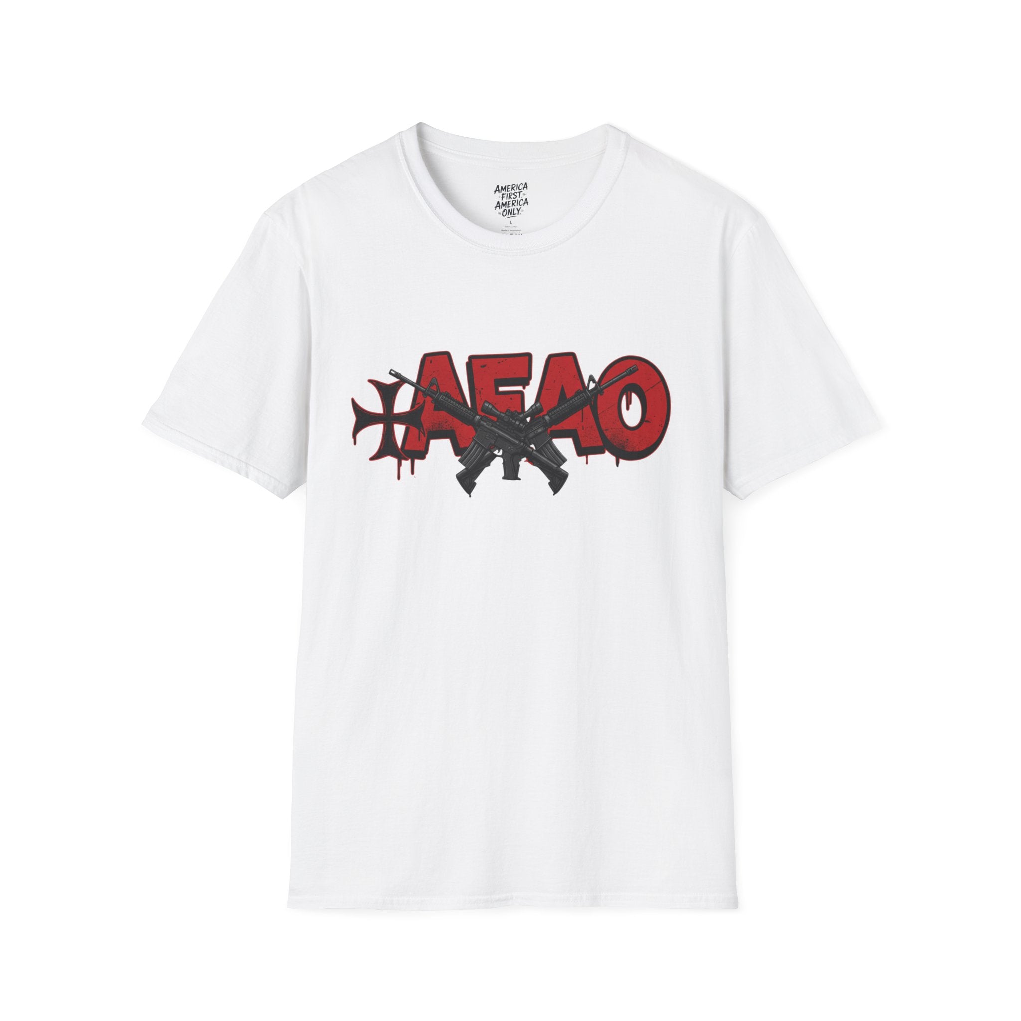 T-Shirt — AFAO Red Graffiti Logo Tee