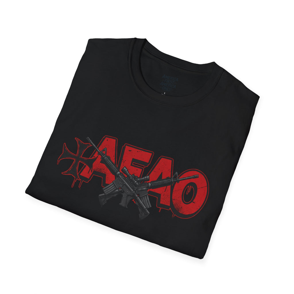 T-Shirt — AFAO Red Graffiti Logo Tee