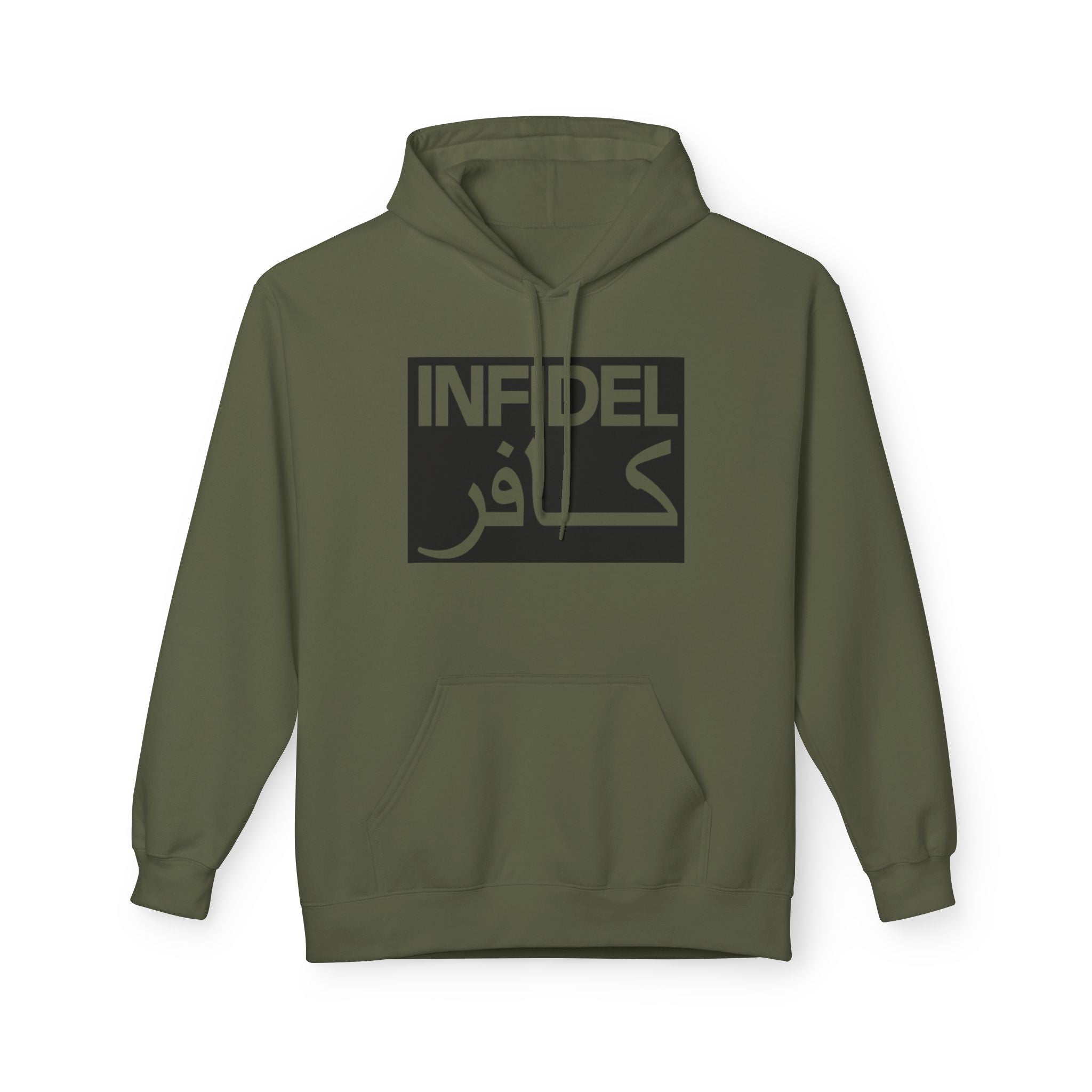 Infidel Arabic Logo Hoodie – Bold Statement Pullover