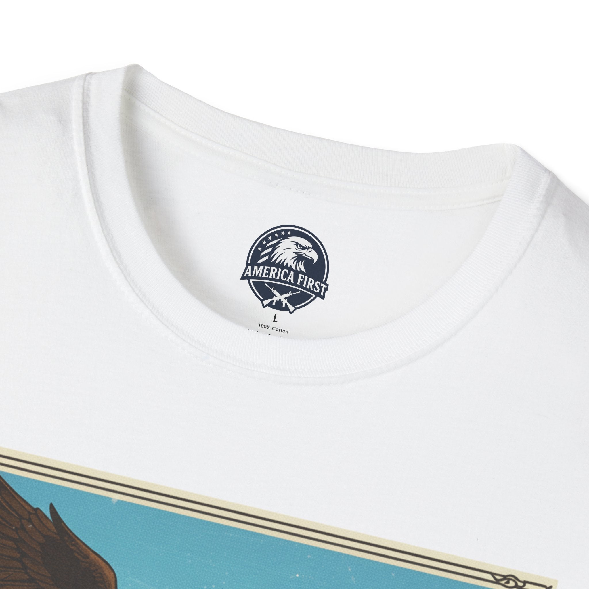 America First T-Shirt — Vintage Southwestern Wildlife Tee