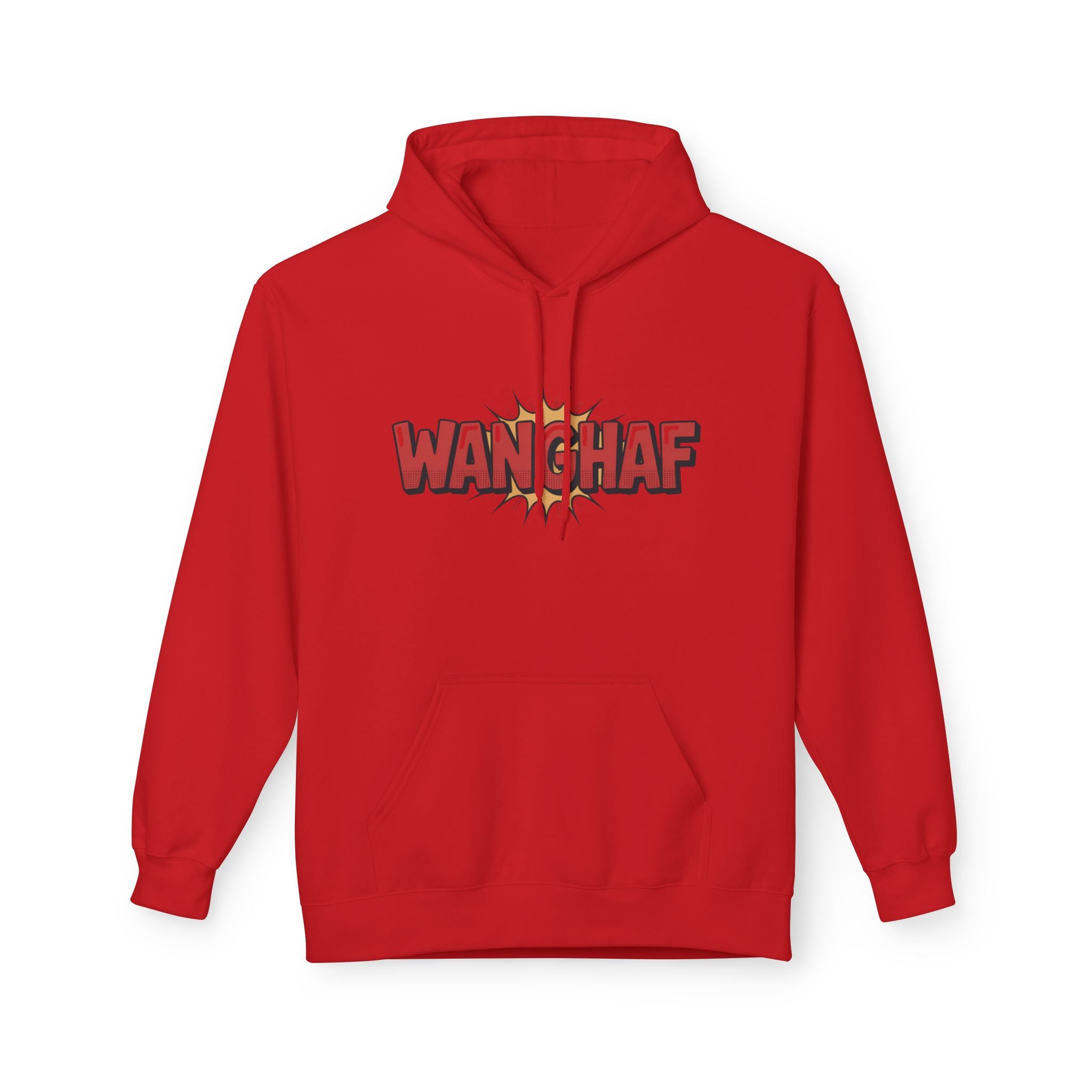 WANGHAF Graphic Hoodie – Bold Retro Comic Text Design