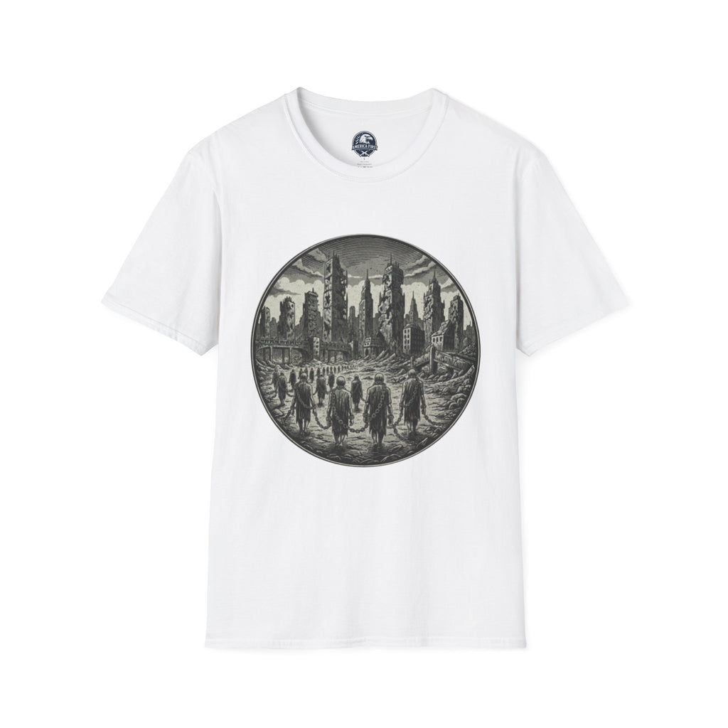 Chain Migration T-Shirt — Dystopian Urban Pilgrims Graphic Tee
