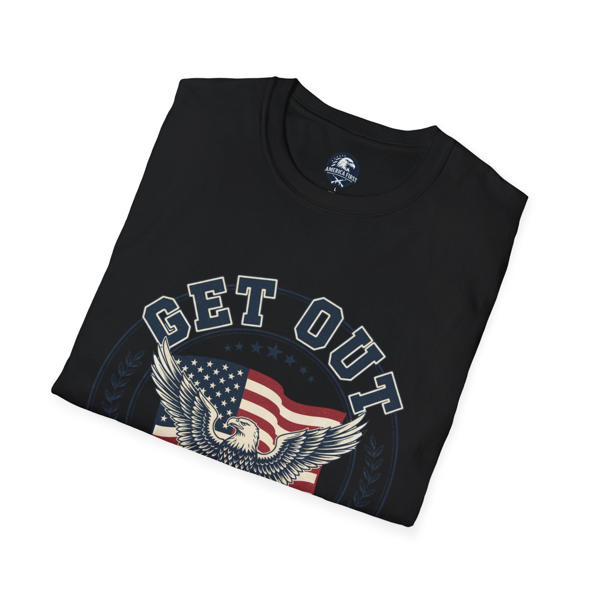 Get Out Eagle T-Shirt — Vote & Protect Our Future Patriotic Tee