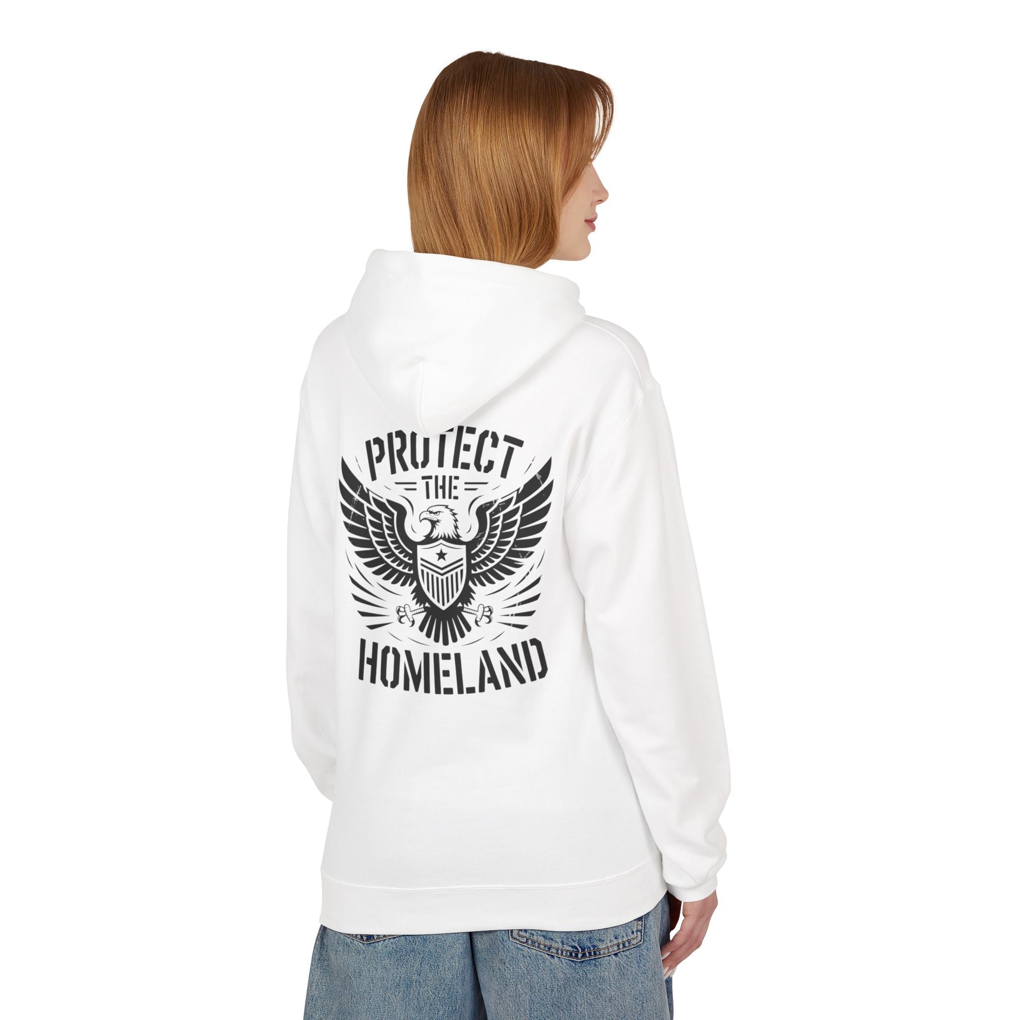 Protect the Homeland Hoodie — Patriotic Eagle Graphic Pullover