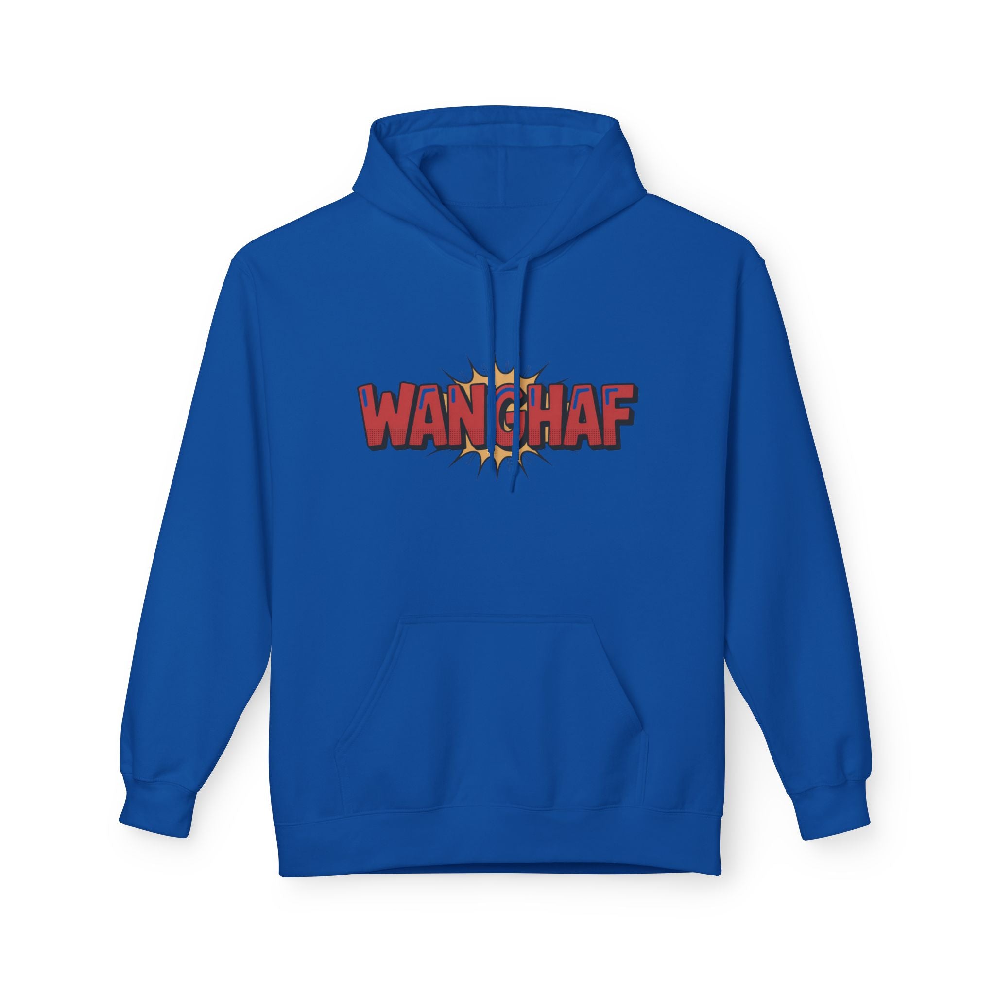 WANGHAF Graphic Hoodie – Bold Retro Comic Text Design